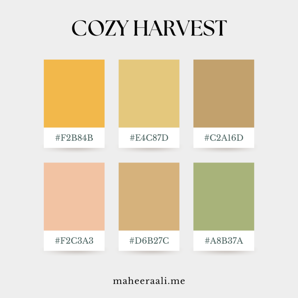 Cozy Harvest – Pastel Autumn Color Palette